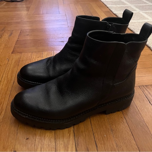Nordstrom Black Leather Chelsea Boots - Picture 3 of 9